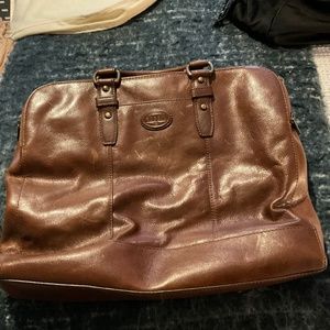 Leather briefcase